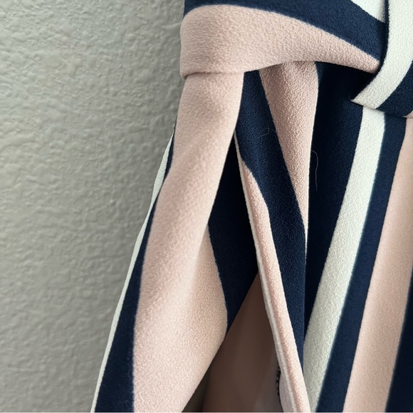 Express high waisted striped sash tie ankle pants - Picture 5 of 8